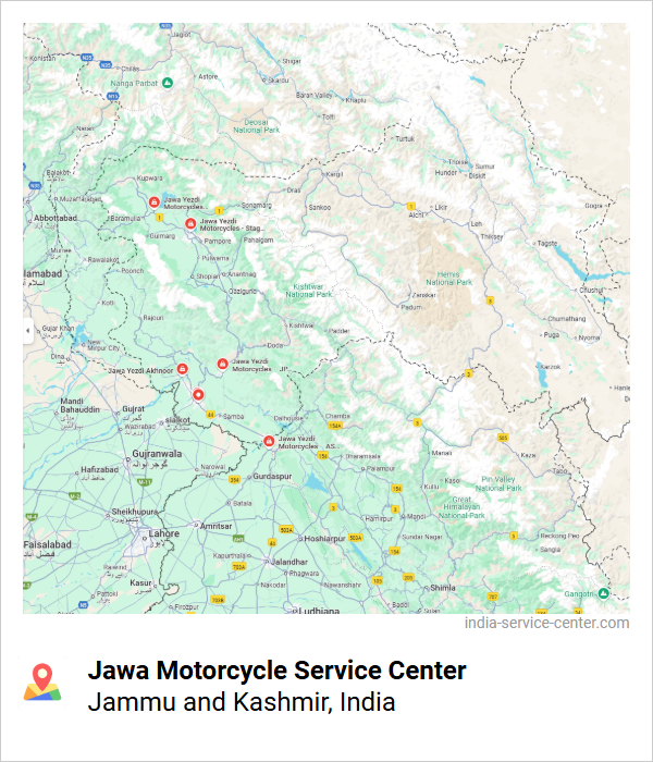 Jawa Motorcycle Service Center Near Me, Jammu and Kashmir, India