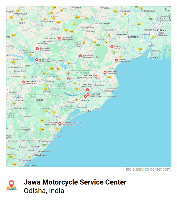 Jawa Motorcycle Service Center Near Me, Odisha, India