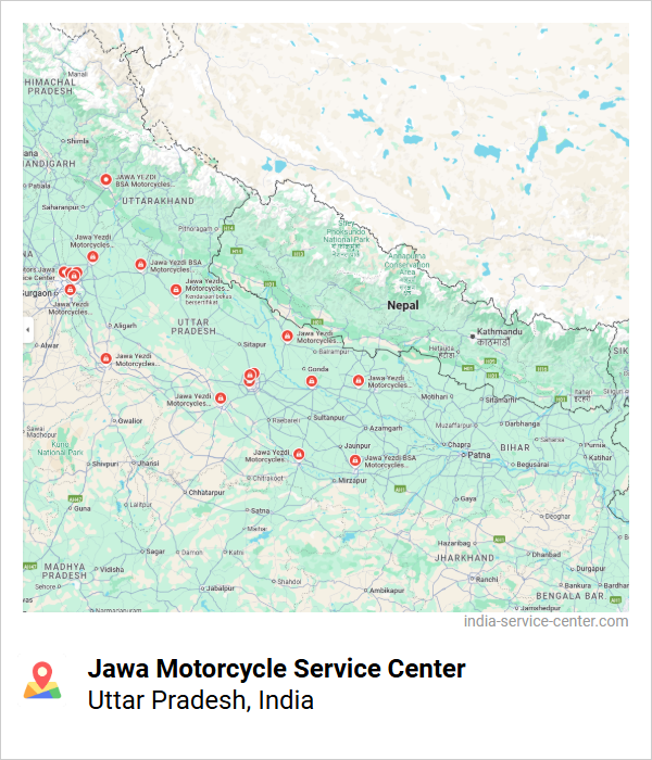 Jawa Motorcycle Service Center Near Me, Uttar Pradesh, India