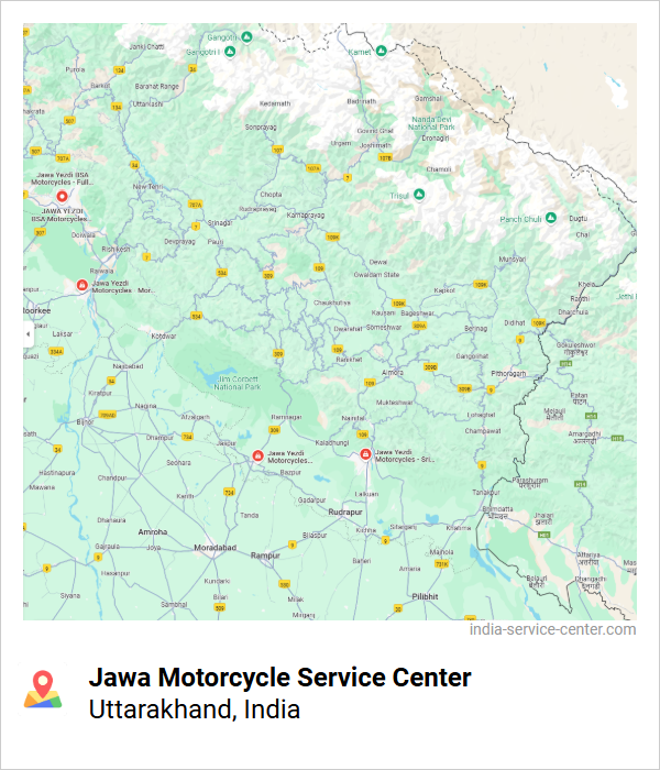 Jawa Motorcycle Service Center Near Me, Uttarakhand, India