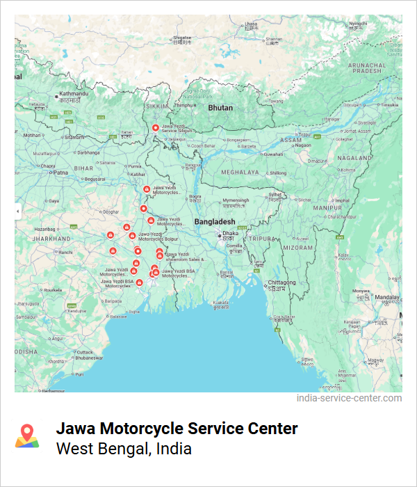 Jawa Motorcycle Service Center Near Me, West Bengal, India