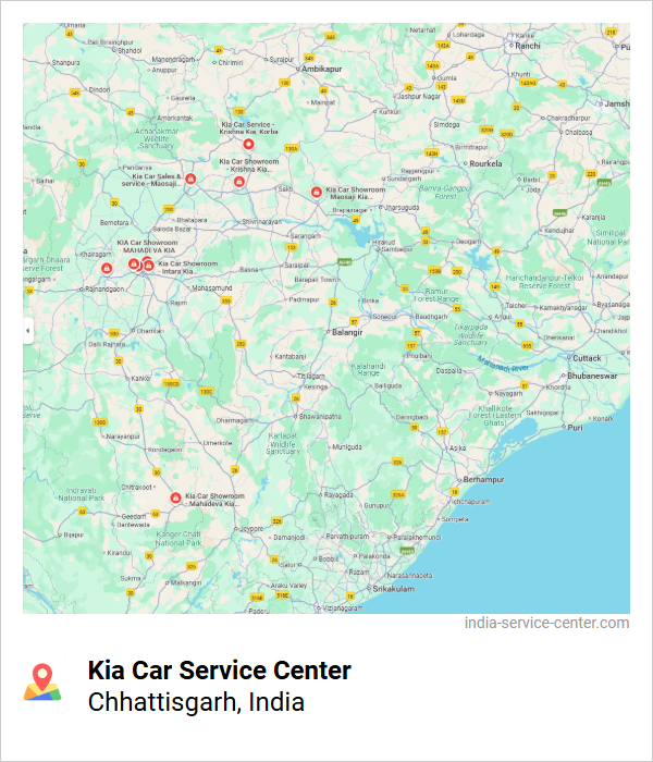 Kia Car Service Center Near Me, Chhattisgarh, India