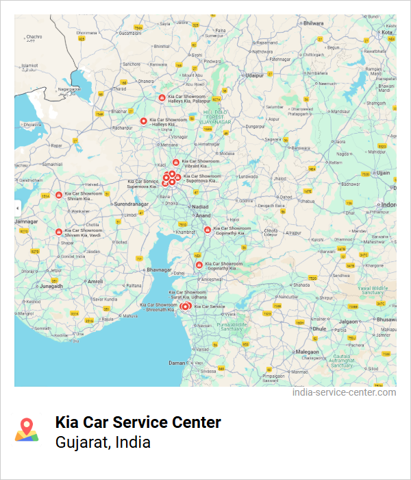 Kia Car Service Center Near Me, Gujarat, India