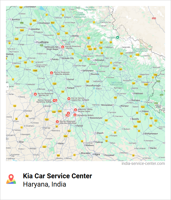 Kia Car Service Center Near Me, Haryana, India