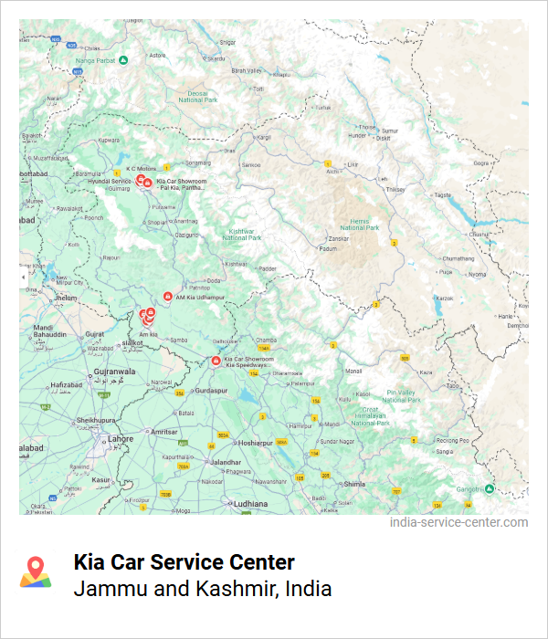 Kia Car Service Center Near Me, Jammu and Kashmir, India