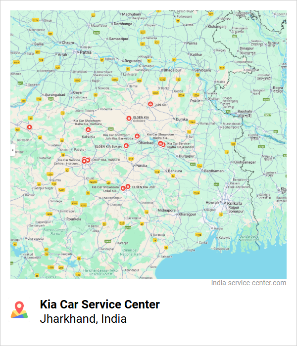 Kia Car Service Center Near Me, Jharkhand, India