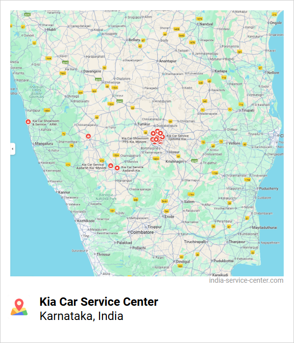 Kia Car Service Center Near Me, Karnataka, India