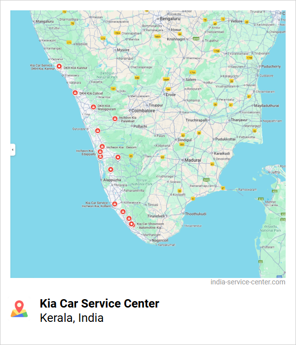 Kia Car Service Center Near Me, Kerala, India