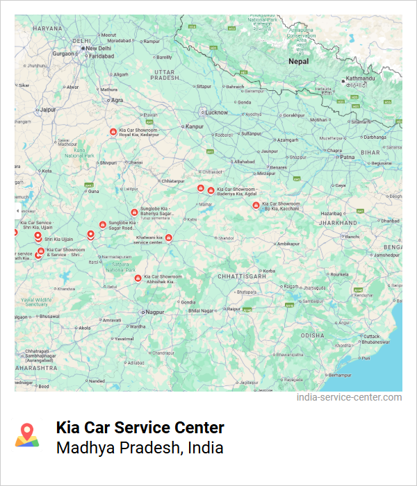 Kia Car Service Center Near Me, Madhya Pradesh, India