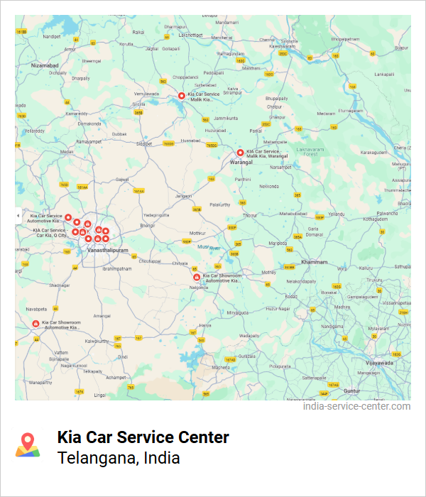Kia Car Service Center Near Me, Telangana, India