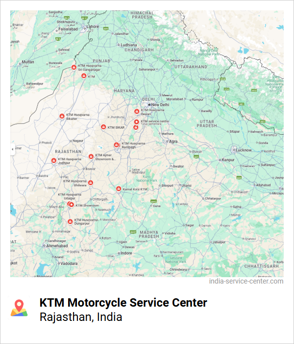 KTM Motorcycle Service Center Near Me, Rajasthan, India