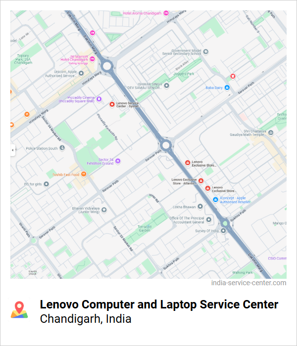 Lenovo Computer and Laptop Service Center Near Me, Chandigarh, India