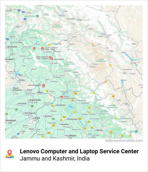 Lenovo Computer and Laptop Service Center Near Me, Jammu and Kashmir, India