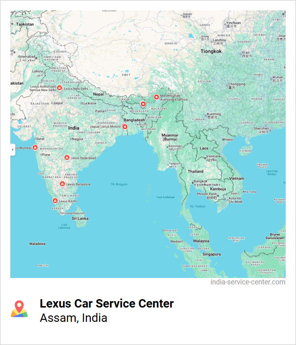 Lexus Car Service Center Near Me, Assam, India
