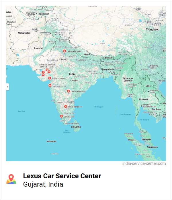 Lexus Car Service Center Near Me, Gujarat, India