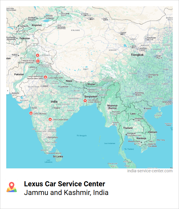 Lexus Car Service Center Near Me, Jammu and Kashmir, India
