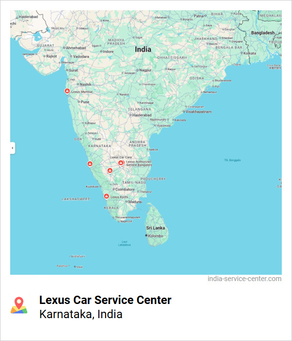 Lexus Car Service Center Near Me, Karnataka, India