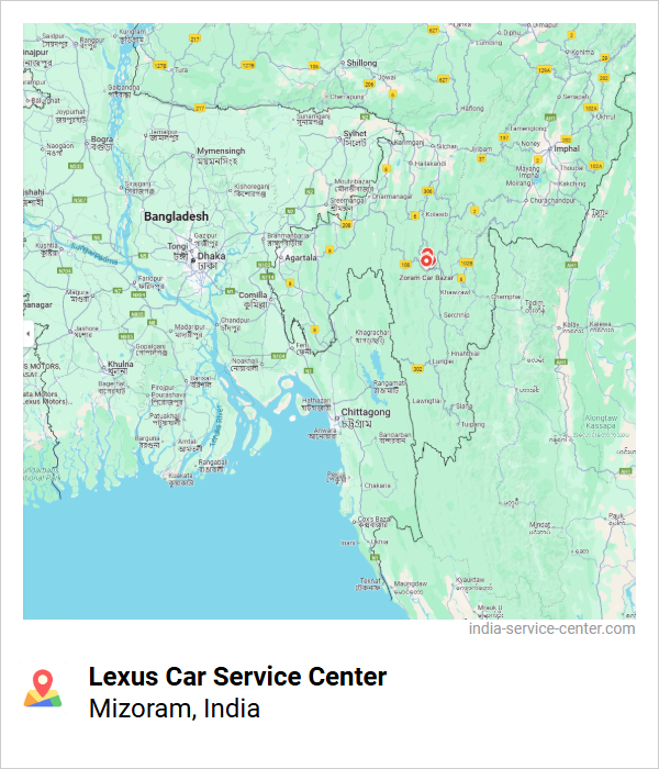 Lexus Car Service Center Near Me, Mizoram, India