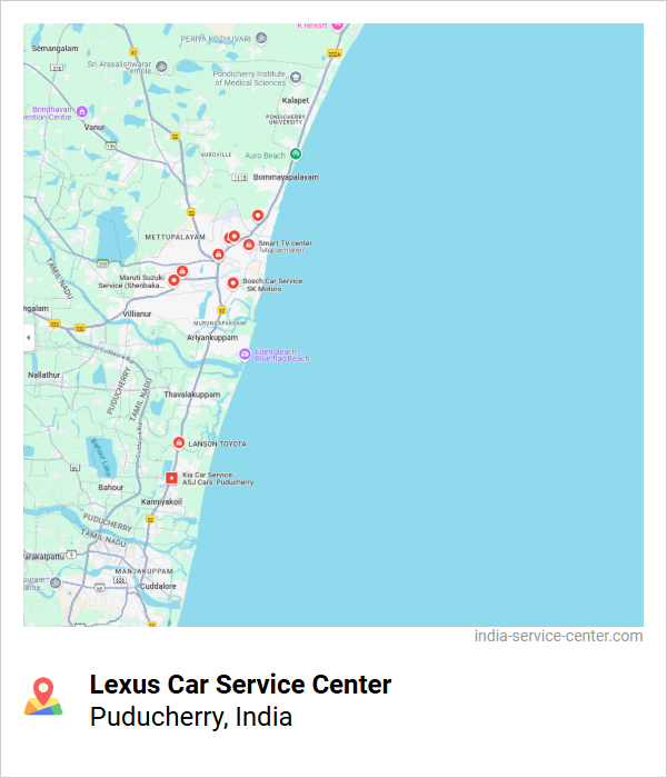 Lexus Car Service Center Near Me, Puducherry, India