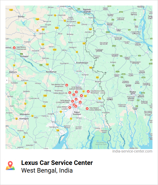 Lexus Car Service Center Near Me, West Bengal, India
