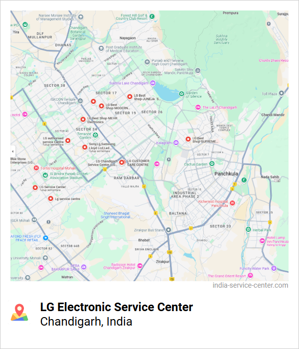 LG Electronic Service Center Near Me, Chandigarh, India