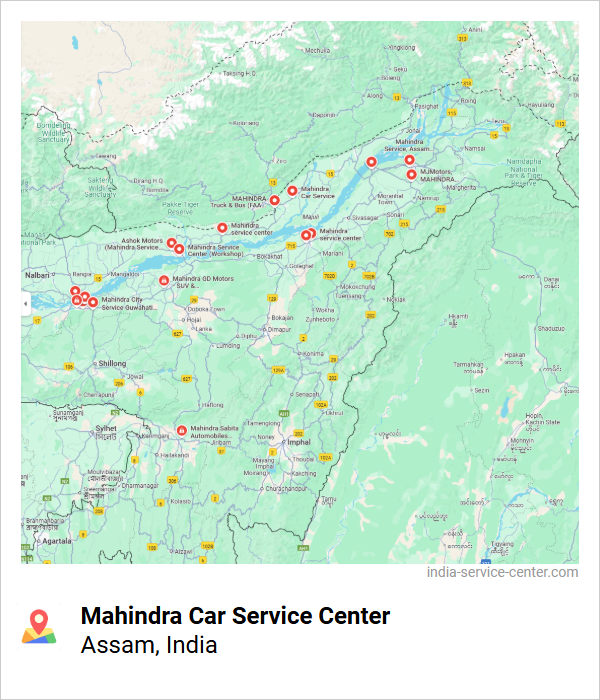 Mahindra Car Service Center Near Me, Assam, India