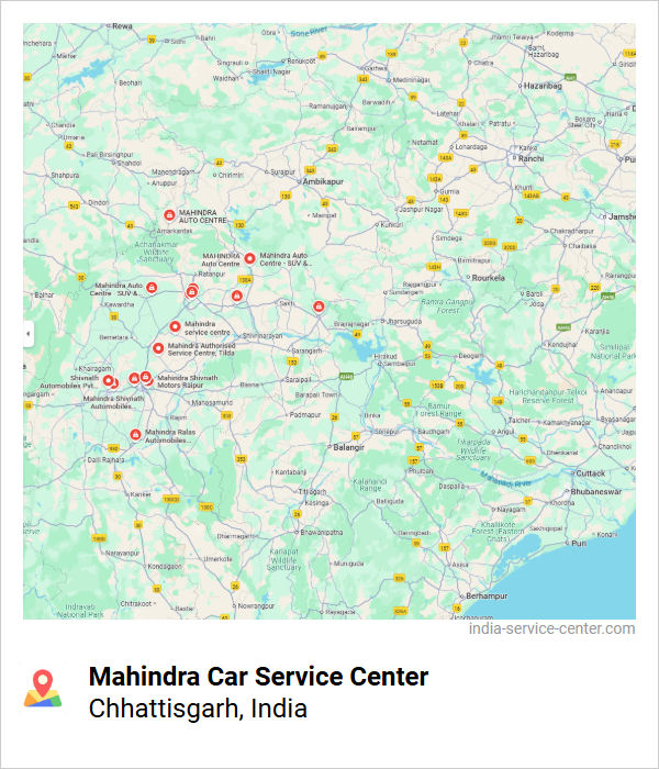 Mahindra Car Service Center Near Me, Chhattisgarh, India