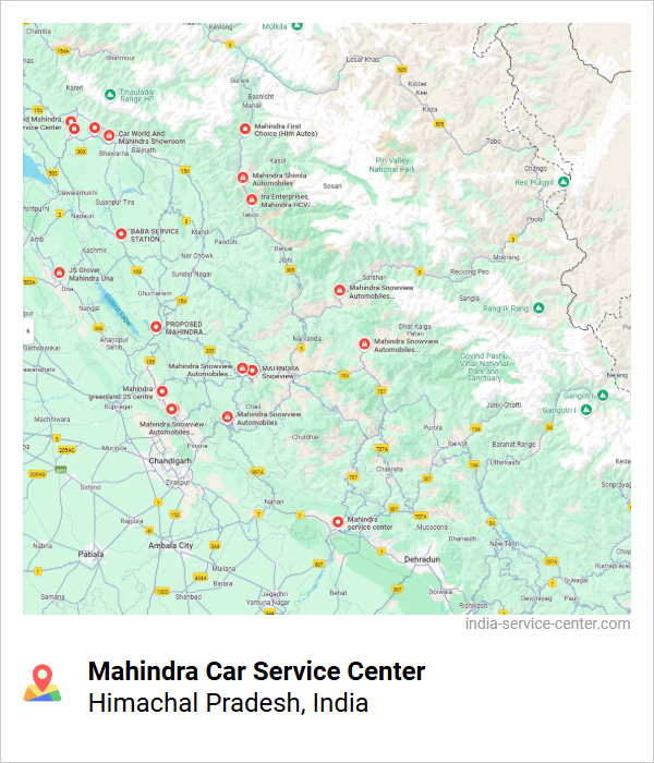 Mahindra Car Service Center Near Me, Himachal Pradesh, India