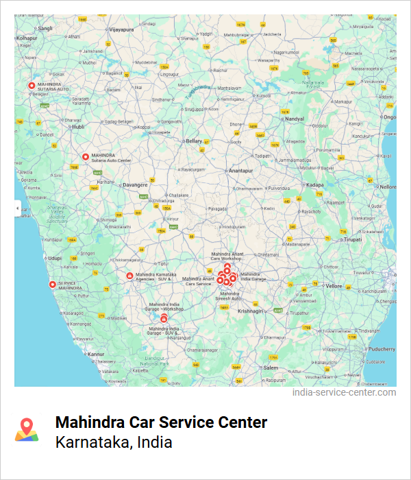 Mahindra Car Service Center Near Me, Karnataka, India