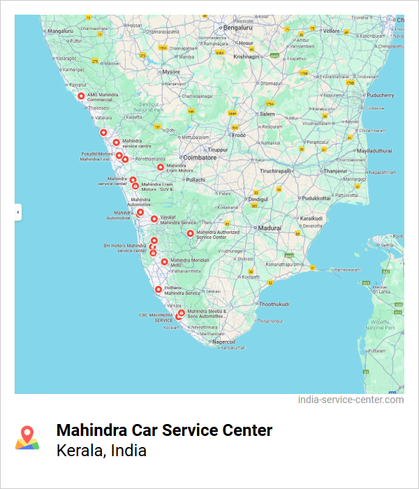 Mahindra Car Service Center Near Me, Kerala, India