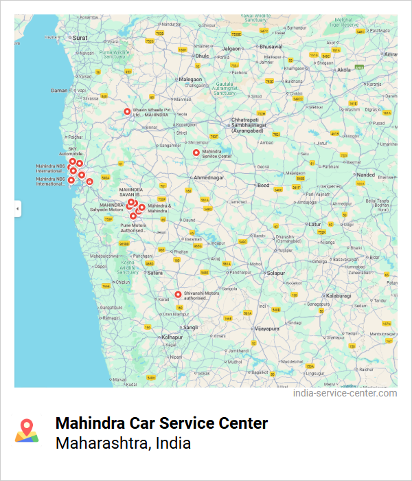 Mahindra Car Service Center Near Me, Maharashtra, India