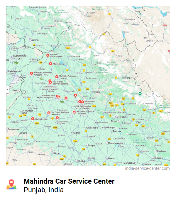 Mahindra Car Service Center Near Me, Punjab, India