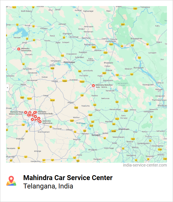 Mahindra Car Service Center Near Me, Telangana, India