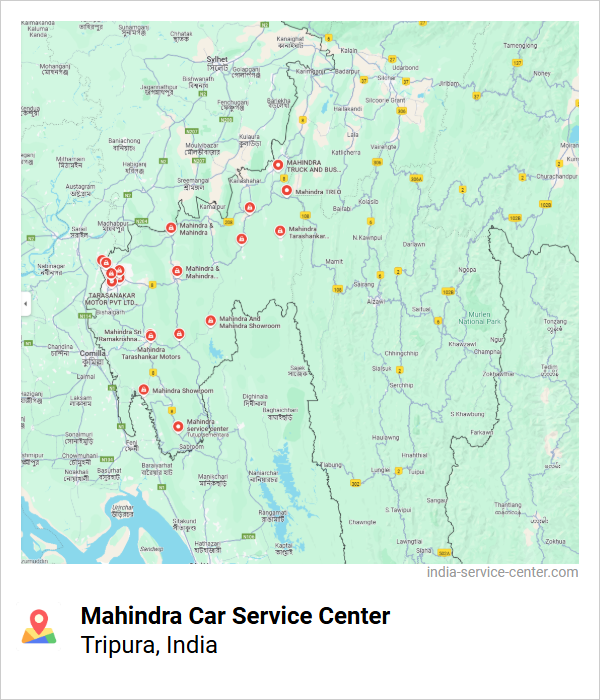 Mahindra Car Service Center Near Me, Tripura, India