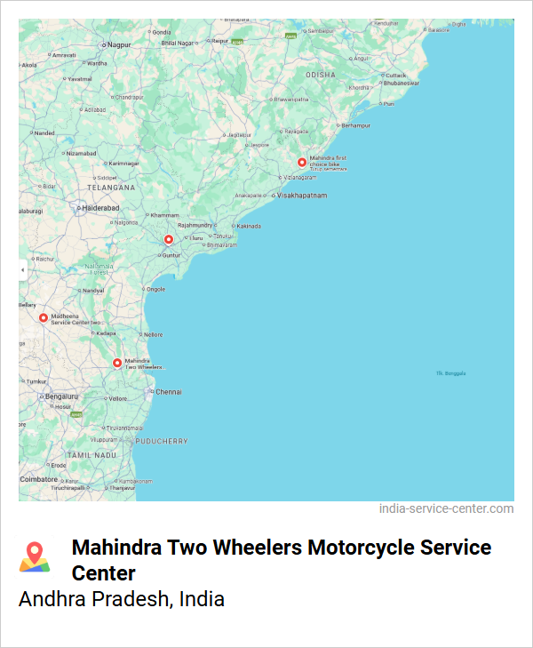 Mahindra Two Wheelers Motorcycle Service Center Near Me, Andhra Pradesh, India