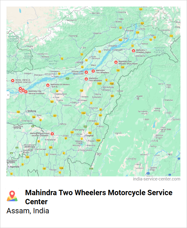 Mahindra Two Wheelers Motorcycle Service Center Near Me, Assam, India
