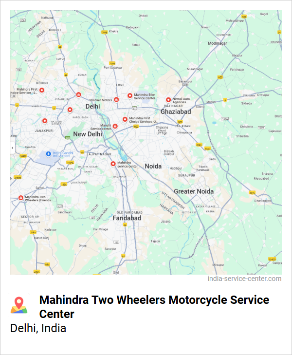 Mahindra Two Wheelers Motorcycle Service Center Near Me, Delhi, India