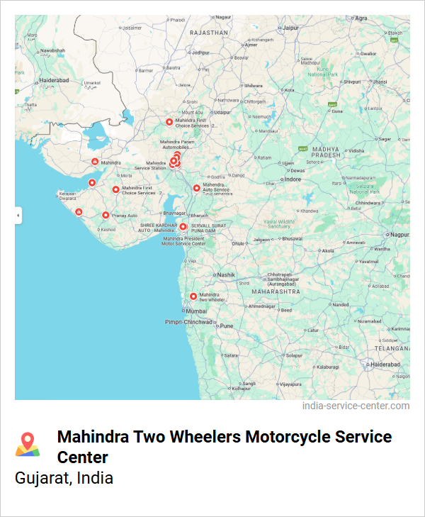Mahindra Two Wheelers Motorcycle Service Center Near Me, Gujarat, India
