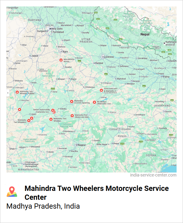 Mahindra Two Wheelers Motorcycle Service Center Near Me, Madhya Pradesh, India