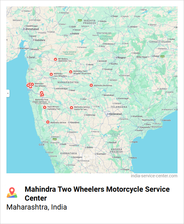 Mahindra Two Wheelers Motorcycle Service Center Near Me, Maharashtra, India