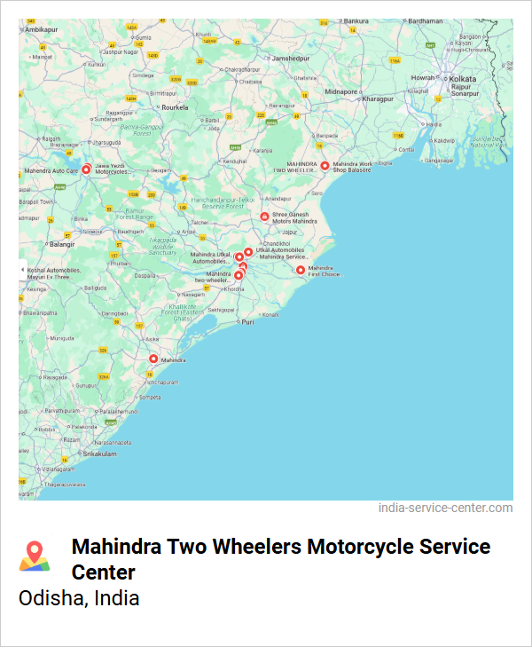 Mahindra Two Wheelers Motorcycle Service Center Near Me, Odisha, India