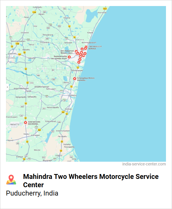 Mahindra Two Wheelers Motorcycle Service Center Near Me, Puducherry, India