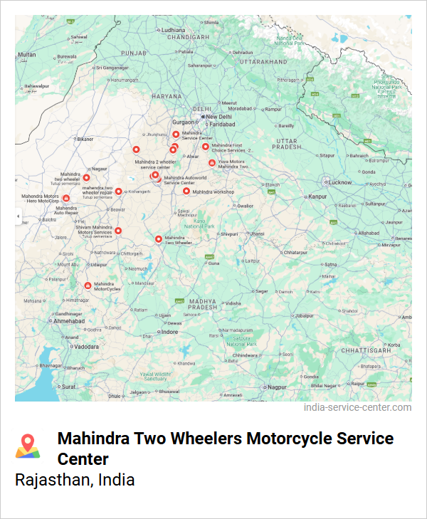Mahindra Two Wheelers Motorcycle Service Center Near Me, Rajasthan, India
