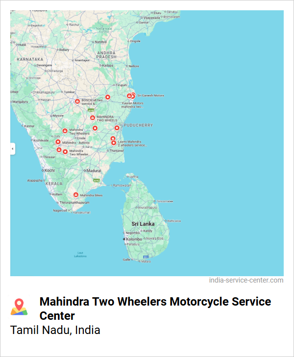 Mahindra Two Wheelers Motorcycle Service Center Near Me, Tamil Nadu, India