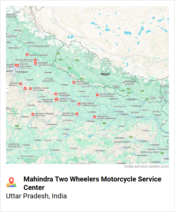 Mahindra Two Wheelers Motorcycle Service Center Near Me, Uttar Pradesh, India