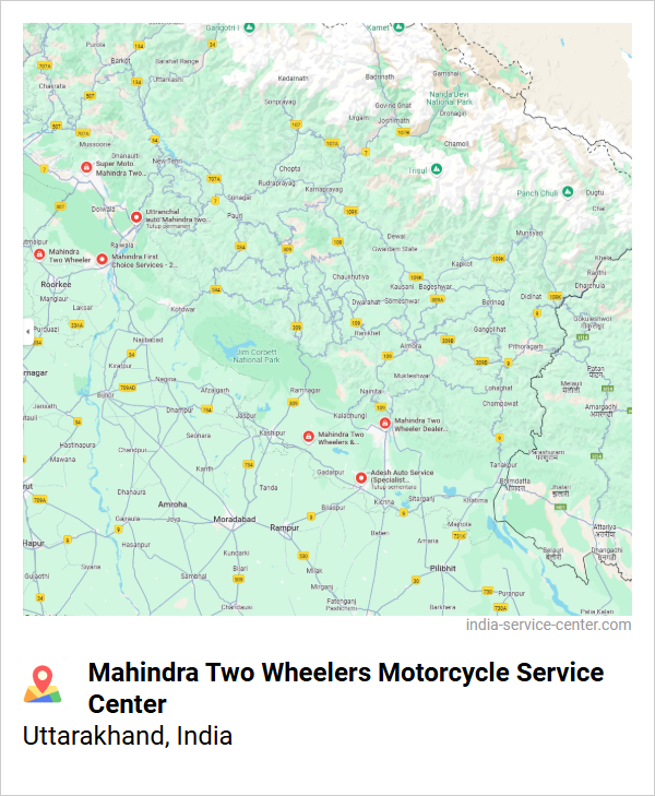 Mahindra Two Wheelers Motorcycle Service Center Near Me, Uttarakhand, India