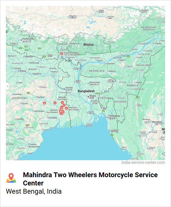 Mahindra Two Wheelers Motorcycle Service Center Near Me, West Bengal, India