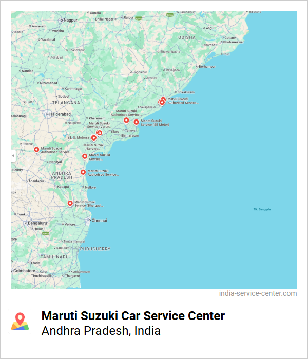 Maruti Suzuki Car Service Center Near Me, Andhra Pradesh, India