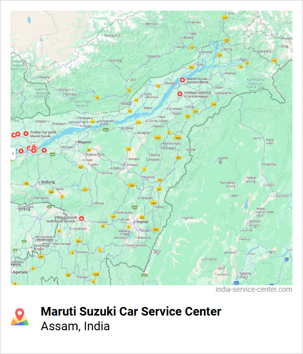 Maruti Suzuki Car Service Center Near Me, Assam, India
