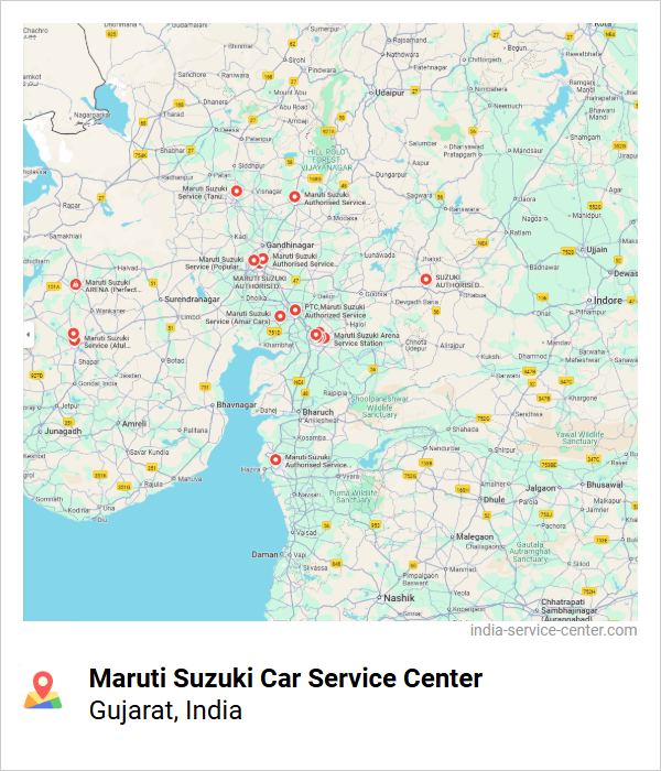 Maruti Suzuki Car Service Center Near Me, Gujarat, India
